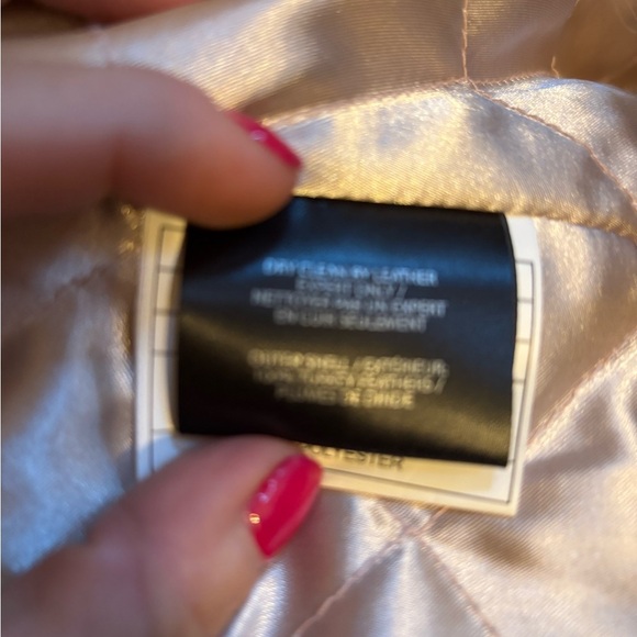 Lamarque Deora blush 100% turkey feathers jacket! XS Not included in sale - Picture 8 of 8